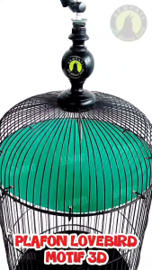 SEMPATI Plafon Lovebird Jebakan 3 Dimensi Atap Plafon Mika 3d Helloped Sangkar Kandang Burung Love Bird Anti Naik Ke Atas Helopet Bulat Jebakan Tebok