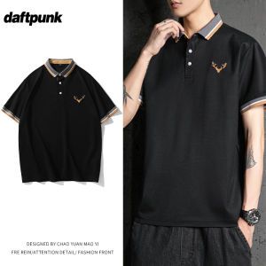 Áo Thun Polo Nam Tay Ngắn Lụa Băng Thêu Cổ Polo Da Báo Mùa Hè Thương Hiệu Thời Trang Quần Áo Công Sở Tay Lửng