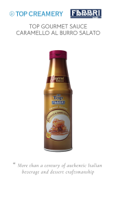 Fabbri 1905 TOP Caramello al Burro Salato (Salted Butter Caramel) Gluten-Free Gourmet Sauce 950g