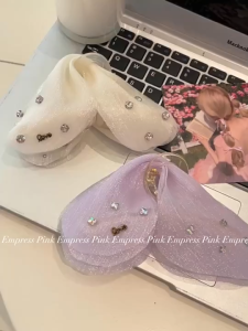 คลิปหนีบผมรูปฉลามตาข่ายนางฟ้าสุดเท่สำหรับผู้หญิง กิ๊บติดผมประดับเพชรเทียมระดับไฮเอนด์ใหม่