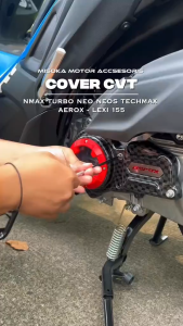 Misoka Cover CVT Aerox Alpha standarNew Aerox Bahan Abs Plastik Carbon wtp motorcycle