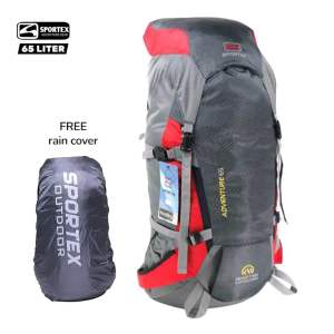 SPORTEX-tas gunung 65 liter Tas carrier tas ransel gunung pria anti air