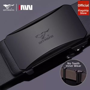 SEPTWOLVES | Mens Auto Buckle Belt Genuine Leather