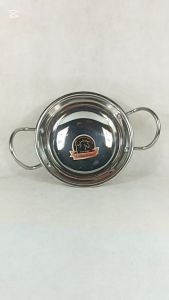 Wajan Stainless Steel Non Magnetik Lapisan Tembaga Cepat Panas Golden Horse Wok Mini Multifungsi 16 Cm kapasitas 500 Ml