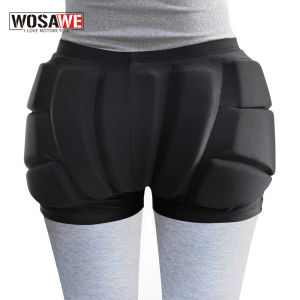 WOSAWE EVA Pad Snowboard Hip Padded Shorts Kids Adult Ski Roller Skating Hockey Riding Cycling Butt Support Bicycle Shorts