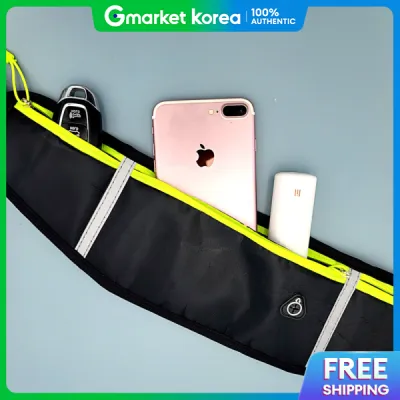 () Slim Running Flip Belt Black