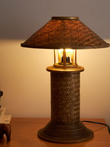 Creative Thai Bamboo Woven Table Lamp