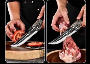 Mã A6 - Dao Nhà Bếp Cán Nhựa Đầu Long Lọc Xương Cắt Gọt Rau Củ