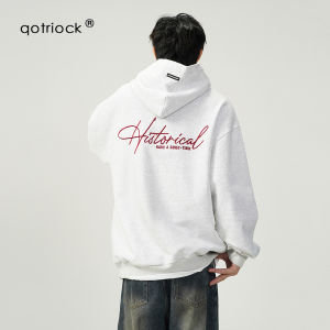 Hạng Nặng Có Mũ Áo Nỉ Áo Sweatshirt Áo Khoác Ngoài Nam Thoải Mái Thêu Rộng Rãi Phong Cách Cặp Đôi Cotton Vải Bông Polyester Pha Trộn Mùa Thu Áo Khoác