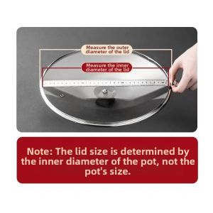 Besee | Universal Tempered Glass Lid for Non-Stick Frying Pans 12-40cm
