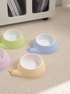 Cat Dog Single Bowl Stainless Steel Anti Slip Neck Protection Non Tilt Spill Tilted Portable Makanan Kucing