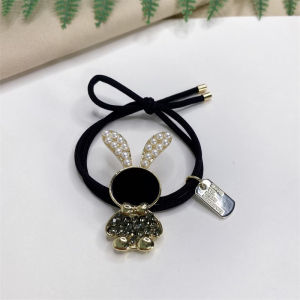 South Korea Cute Crystal Stereo Rabbit Rubber Headband Head Rope