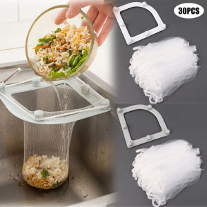 Triangle Drainage Filter Rack Garbage Bag Set Disposable Anti-block Trash Strainer Mesh Bag Kitchen Sink Waste Drain Filter Hole