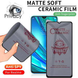 Matte Privacy Ceramic Film Soft Tempered Glass Screen Protective for Realme Note 70 80 60 x 50 3 5 6 8 7 9 10 11 14 X 15T 13 12 Pro + 5i 6i 8i 9i 7i C17 C20 C20A C21 C25 Y C25s C11 C31 XT C3 C12 C15 C30 C30S C35 C33 C51 C55 C67 C75 Narzo 50i 50 a 30a 20