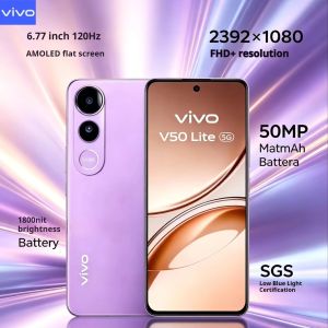 vivo | 2026 new vivo V50 Lite 5G Smartphone 6500mAh Large Battery 90W Fast Charging 120Hz OLED Screen 50MP Camera