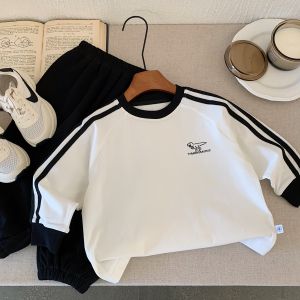 Spring Autumn Long Sleeve Childrens Base Shirt New Fashionable Korean Style Boys T-Shirt Cotton Polyester Blend Baby Clothes