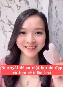 [CHÍNH HÃNG] Thanh Lăn Massage Mặt Thạch Anh Xanh Cao Cấp đạt Kiểm Định PNJ - Nâng Cơ - Trẻ Hoá - Thon Gọn