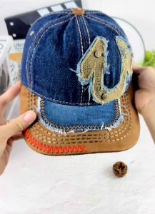 Nón kết mũ kết Địa U lệch phối vải jeans xịn chuẩn thời trang (Ảnh thật) - CC0813