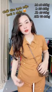 Set Đồ Bộ Nữ Mặc Nhà Quần Suông Áo Cổ Trụ Vạt Bầu Chất Tăm Nhật Mịn Mát Thời Trang Giá Rẻ Nhất Đẹp | Mua Ngay Tại Lazada