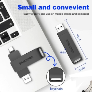 Samsung Original 2in1 Type C Dual Port Micro OTG High Speed 2.0 3.0 3.1 3.2 2GB 4GB 8GB 16GB 32GB 64GB 128GB 256GB 512GB 1TB 2TB USB Flash Drive U disk Pendrive Memory Stick Data Storage Local COD Android phone PC Laptop Tablet Computer