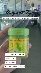 HONG THAI Herbal Inhaler - 40g Stress Relaxing Aromatherapy (100% Original Made in Thailand)