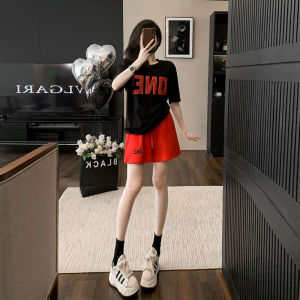 Summer Wear Womens Dopamine Wear Short Sleeve Shorts a Set of Chubby Slimming Small Age Reducing Young Two-piece Set