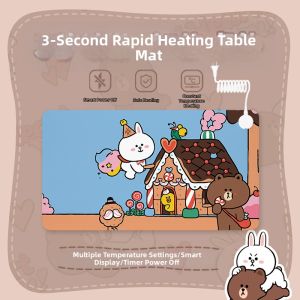 Heated Mouse Pad Winter Office Computer Desk Warm Hand Super Large Warm Table Mat Writing Student Heat Pad Cozy Footrest