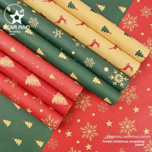 Christmas  Floral Arrangement Materials Paper Wrapped Flowers Peaceful Night  Flowers Gift Packaging Supplies Bouquet