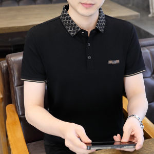 Casual Polo Shirt Mens Short Sleeve T-Shirt 2025 New Style Turn Collar Half Sleeve Summer Mens Fashion Polo Top Polyester Fiber