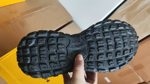 Pure Black Mens Mesh Sports Shoes Non-Slip Wear-Resistant Work Labor Protection Tire Sole Daddy Trendy Shoes