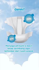 NEPIA GENKI PREMIUM TAPE NB44 NB 44 / DIAPERS / POPOK PEREKAT BAYI
