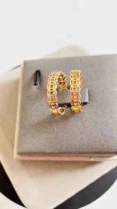 18k saudi gold pawnable legit Copper rings lucky money catcher ring pawnable for women lucky ring for money