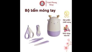 Bộ Cắt Móng Tay Cho Bé Sơ Sinh Hình Hươu Dễ Thương Bộ Bấm Móng Tay An Toàn Cho Bé Đồ Cắt Móng Tay