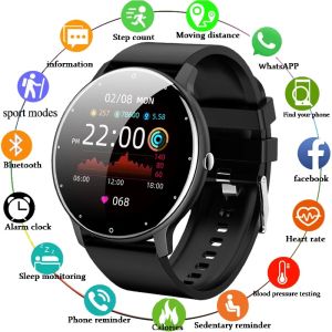 LIGE New Smart Watch Men Riding Sports Fitness Health Monitor Watch  IP67 Waterproof Bluetooth Call For Android ios Smartwatch