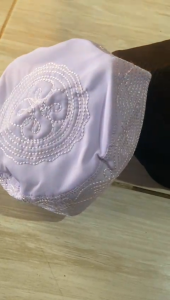 Peci Madinah Pendek Peci Haji Peci Putih Tinggi 6 cm