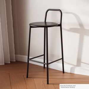 Modern Luxury Designer Bar Stool with Backrest