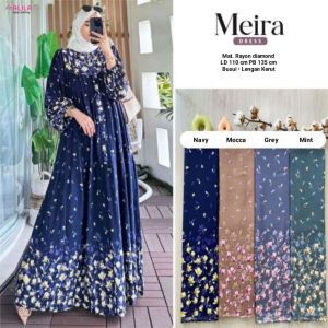 Meira Maxy gamis bahan rayon diamond motif viralgamis busui motif terviral