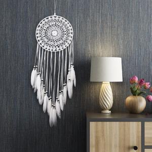 Nordic Style Pure White Dream Catcher Home Decor Wall Hanging Decoration Modern Minimalist Style Home Accessories