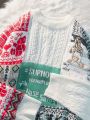 Loose Red Knitted Sweater Unisex Lazy Style Couple Matching Outerwear Casual Youth Popular Winter Long Sleeve round Neck Top. 