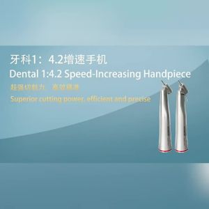 Myricko | Red Ring 1:4.2 Increasing Contra-Angle Handpiece Designed for Dental LED Brushless Motor Dentist Tools