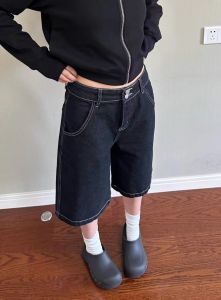 American Retro High Waist White Ripped Wide Leg Jeans Womens Versatile Loose Straight Cut Slimming Draping Long Trousers