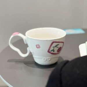 แก้วมือจับลายดอกทานตะวัน ดื่มน้ำนมกาแฟ ของขวัญเช้า ของขวัญเล็กๆ น่ารักๆ แก้วดื่มน้ำลายฝันหวานสำหรับเด็กผู้หญิง