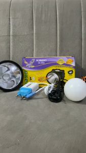 Kiseki Senter Kepala Super Terang Lithium CK 293A 50 Watt CAHAYA PUTIH + Bola Lampu Super LED DC 3W
