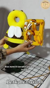 (Paket Hemat) Bantal + Helm pelindung kepala bayi untuk belajar berjalan jatuh dan merangkak