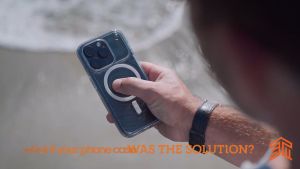 Phone 16 / 15 [ Pro Max / Pro / Plus ] STM Reawaken Ripple Magnetic Case with ClearShell Plating Self-Repairing Technology