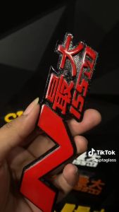 EMBLEM MOTOR NMAX KANJI AKSESORIS MOTOR VARIASI TIMBUL 3D BAHAN RESIN