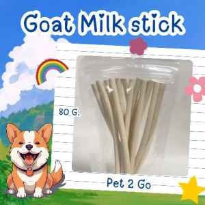 พร้อมส่ง !!! Pet2go Goat Milk Series ขนมน้องหมาผสมนมแพะ 80 กรัม
