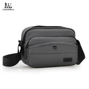 LouisWill Mens Shoulder Bag Fashion Messenger Bag Handbag Outdoor Waterproof Bag Large Capacity Travel Bag Business Bag Cross Body Bag Lightweight Casual Bag Leisure Sport Street Bag
