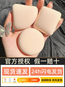 Everbab Cotton Candy Cushion Powder Puff Soft Makeup Smear-Proof Makeup Wet and Dry Triangle Rice Balls Love Me