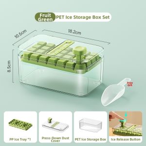 DEMING | Press Ice Tray Food Grade Home Refrigerator Storage Box